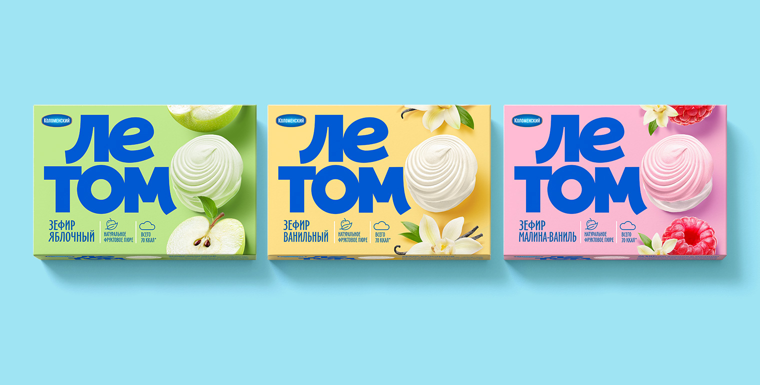 ЛЕТОМ — дизайн упаковки зефира